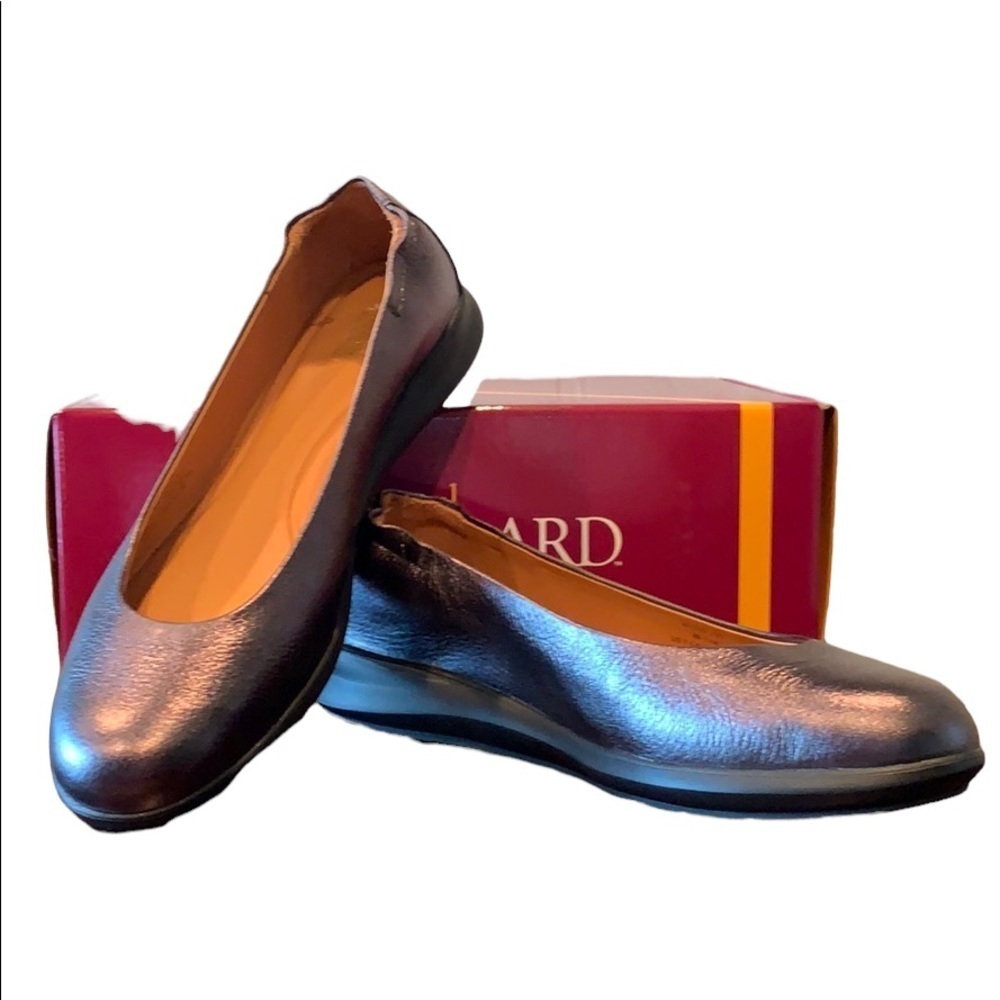 PEWTER Samuel Hubbard Freedom Dance Leather Flats
